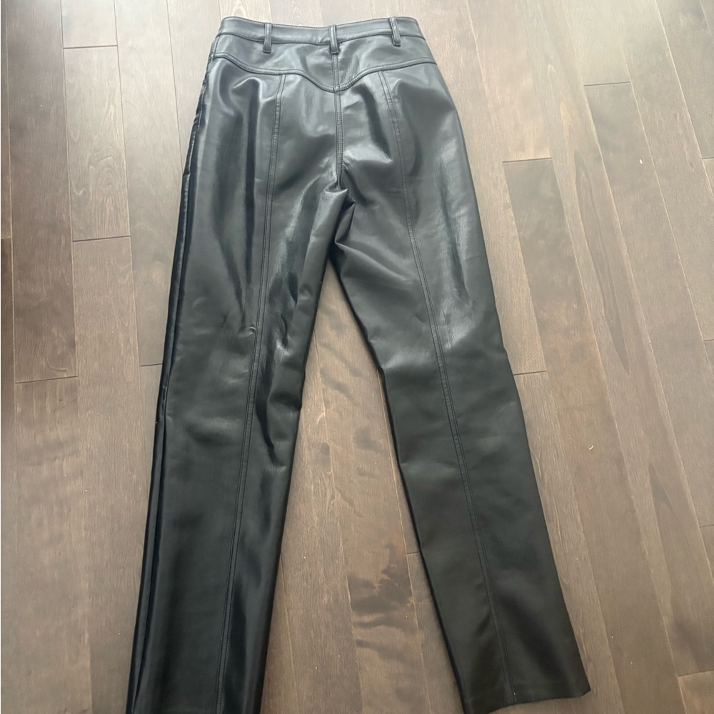 Wilfred Black Leather Trousers